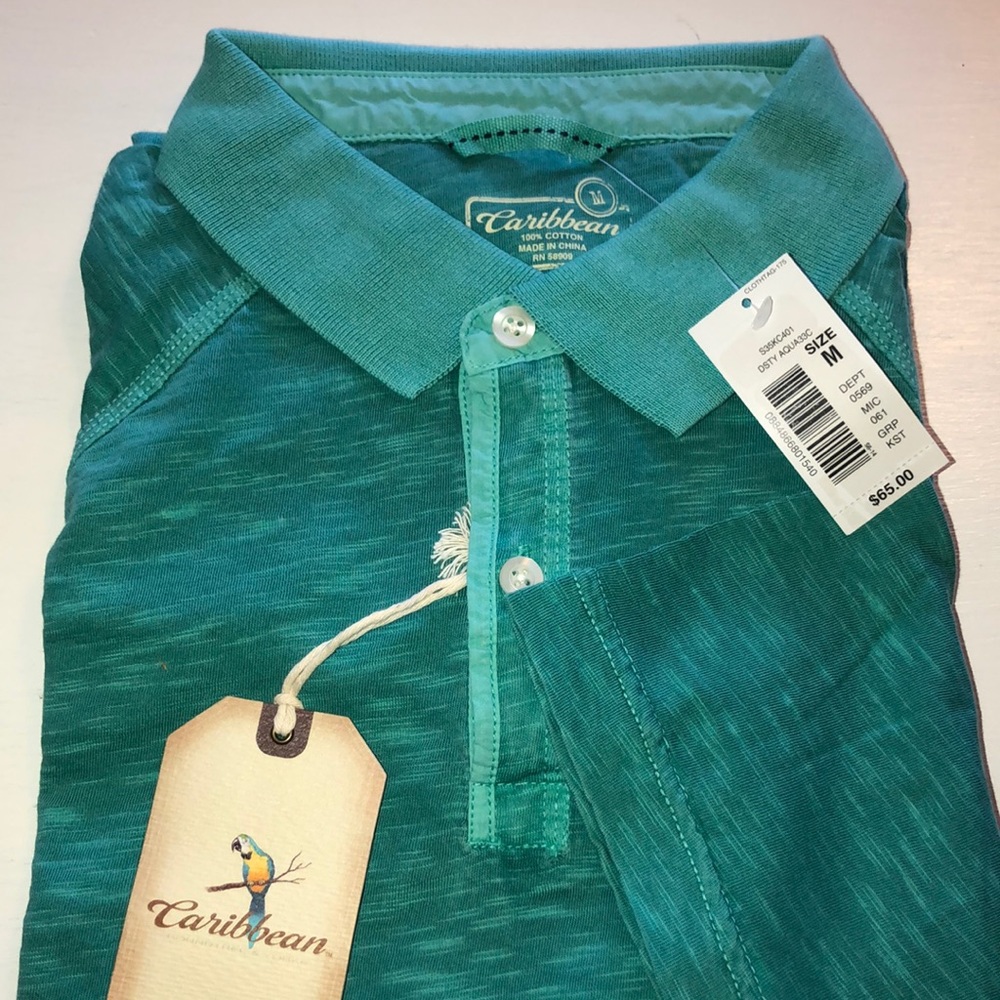 Carribean short sleeved polo shirt M